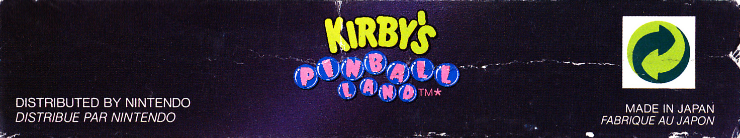 Kirby's Pinball Land FAH Box top