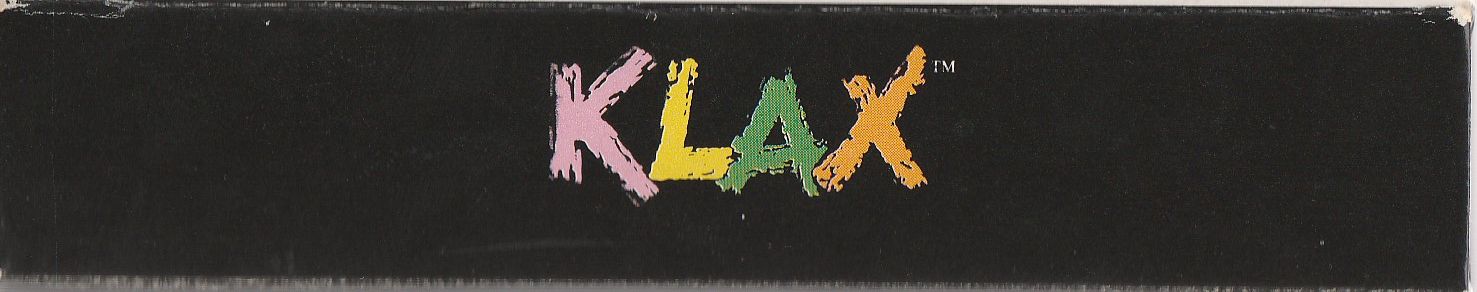 Klax (American version) USA Box top