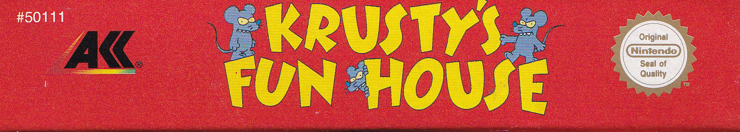 Krusty's Fun House UKV Box top