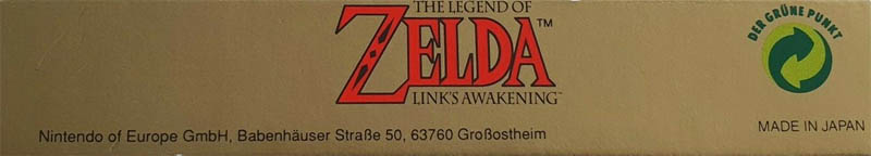 Legend of Zelda Link's Awakening (the) NOE Box top