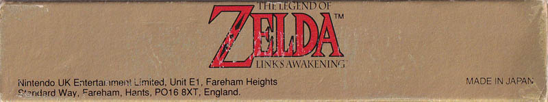 Legend of Zelda Link's Awakening (the) UKV Box top