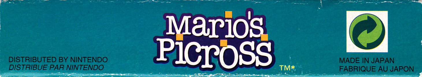 Mario's Picross FAH Box top