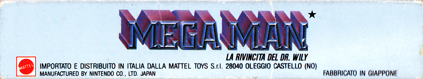 Mega Man la Rivincita del Dr. Wily ITA Box top