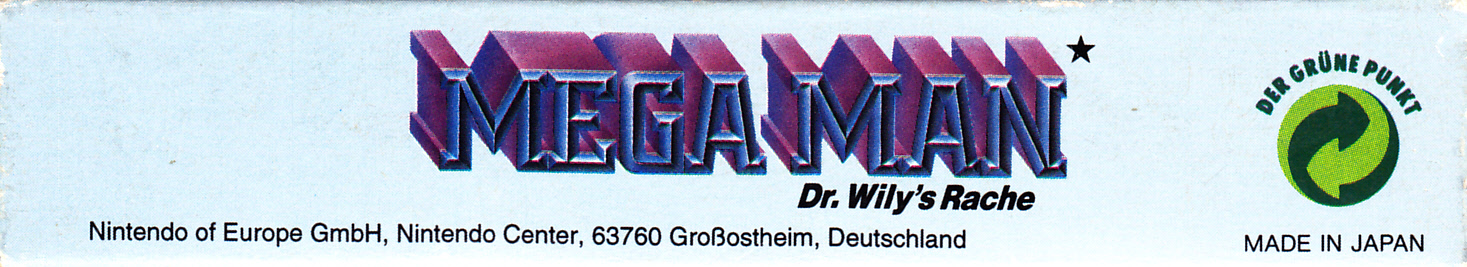 Mega Man Dr. Wily’s Rache NOE-2 Box top