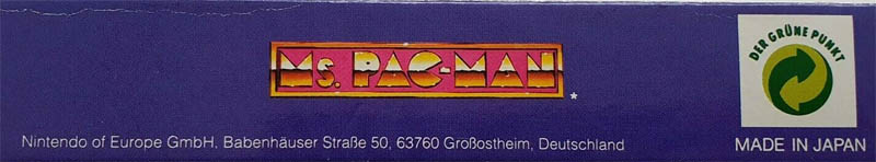 Ms. Pac-Man NOE Box top