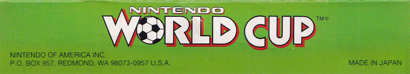 Nintendo World Cup USA Box top