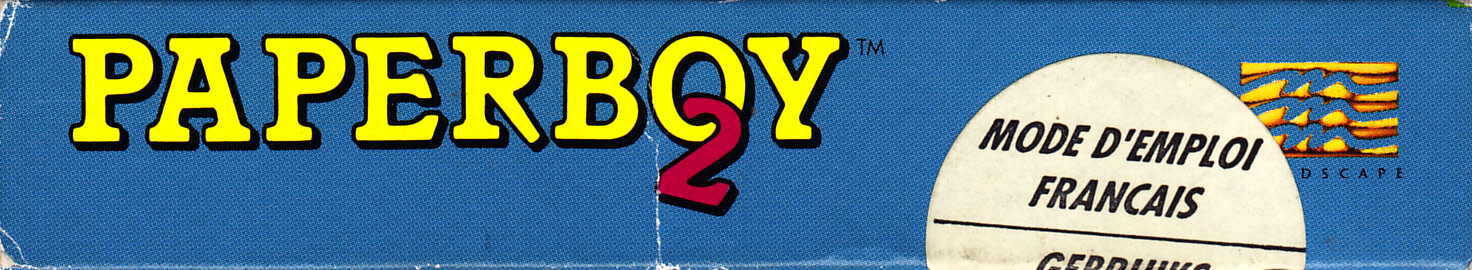 Paperboy 2 ASI Box top