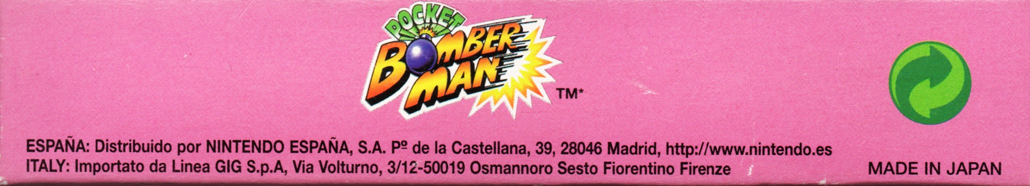 Pocket Bomber Man NEAI Box top