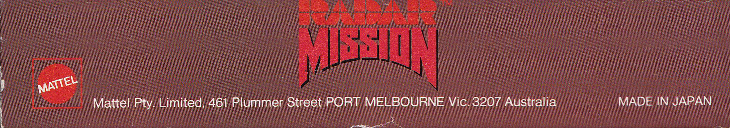 Radar Mission AUS Box top