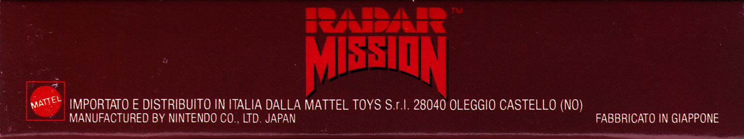 Radar Mission ITA Box top