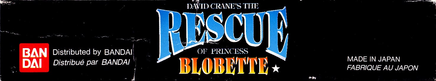 Rescue of Princess Blobette (David Crane's the) FAH Box top