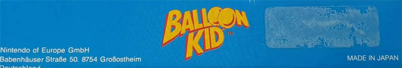 Balloon Kid NOE Box top