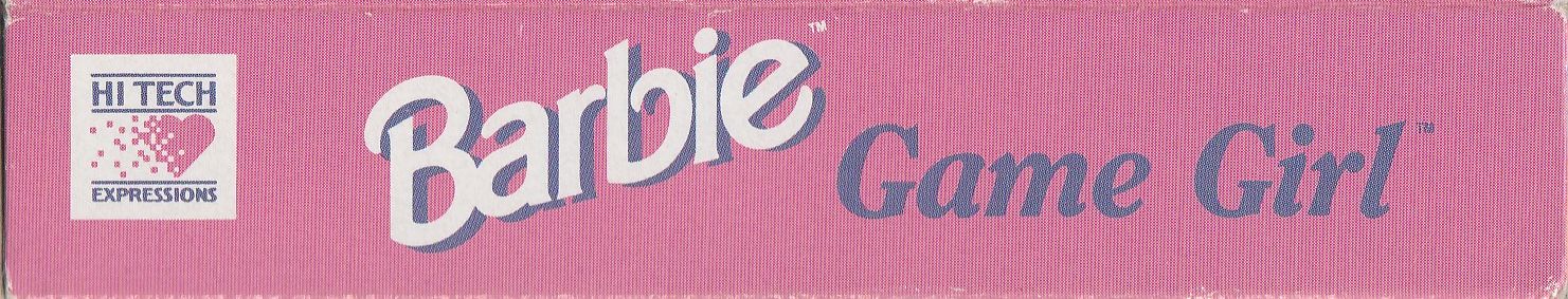 Barbie Game Girl USA Box top