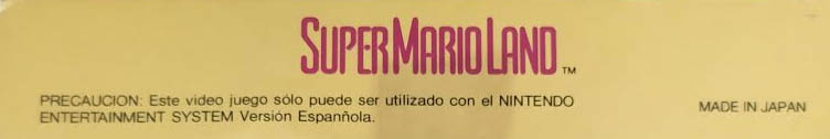 Super Mario Land ESP Box top