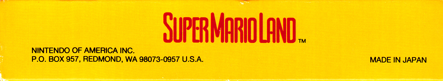 Super Mario Land USA Box top