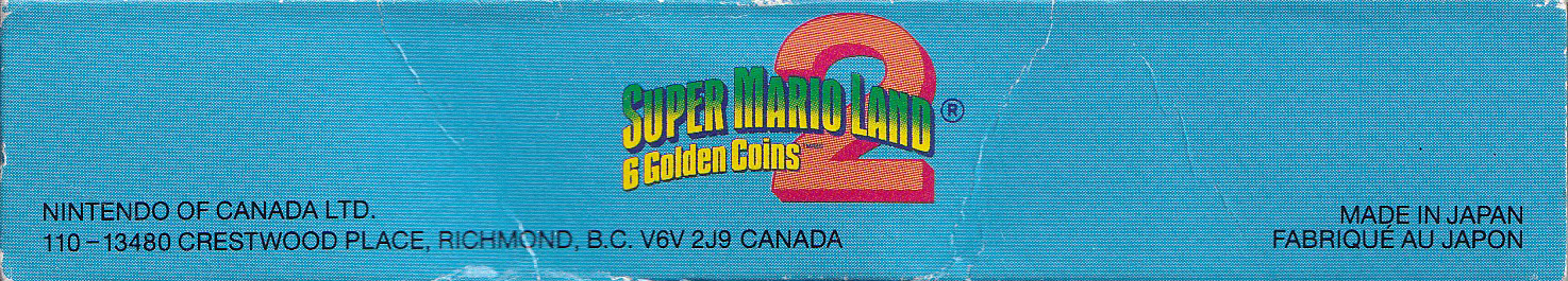 Super Mario Land 2: 6 Golden Coins  CAN Box top