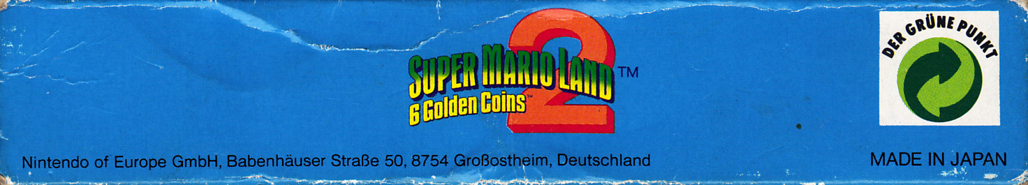 Super Mario Land 2: 6 Golden Coins  NOE Box top