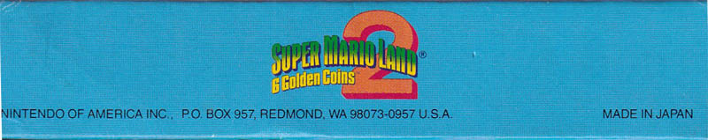 Super Mario Land 2: 6 Golden Coins  USA Box top