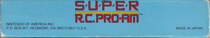 Super R.C. Pro-Am USA Box top