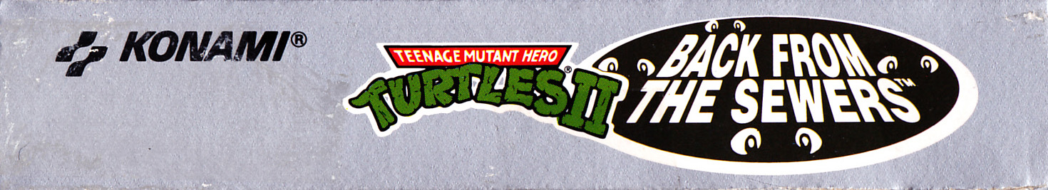 Teenage Mutant Hero Turtles II Back from the Sewers FAH Box top