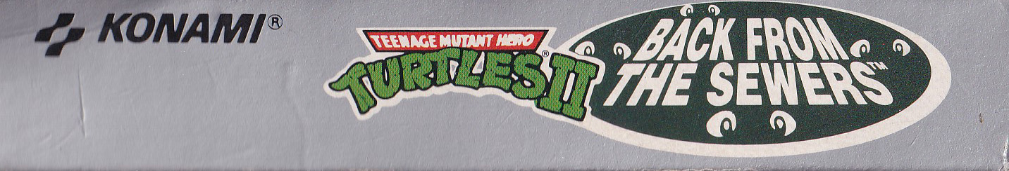 Teenage Mutant Hero Turtles II Back from the Sewers ITA Box top