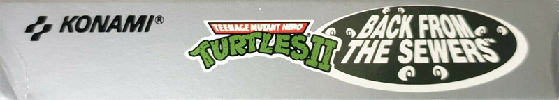 Teenage Mutant Hero Turtles II Back from the Sewers NOE Box top