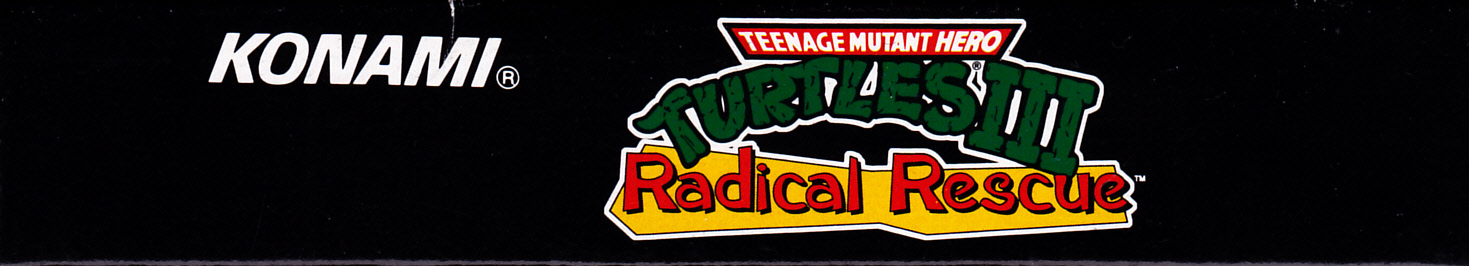 Teenage Mutant Hero Turtles III Radical Rescue FAH Box top