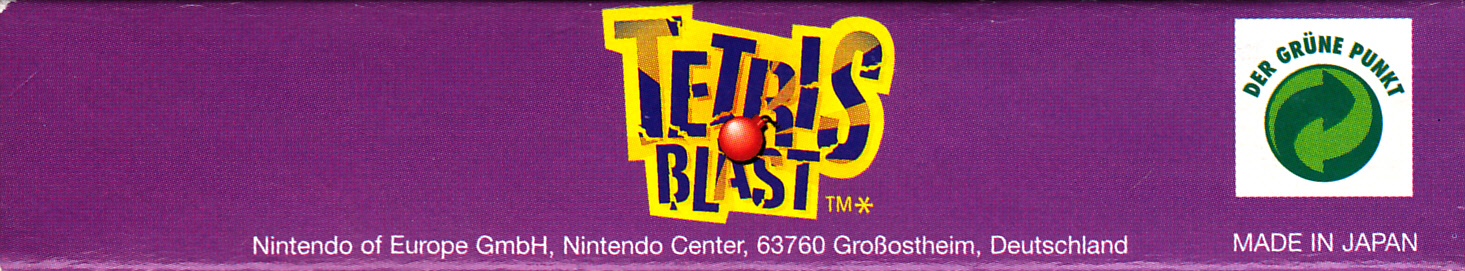 Tetris Blast NOE Box top