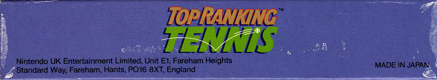 Top Ranking Tennis UKV Box top