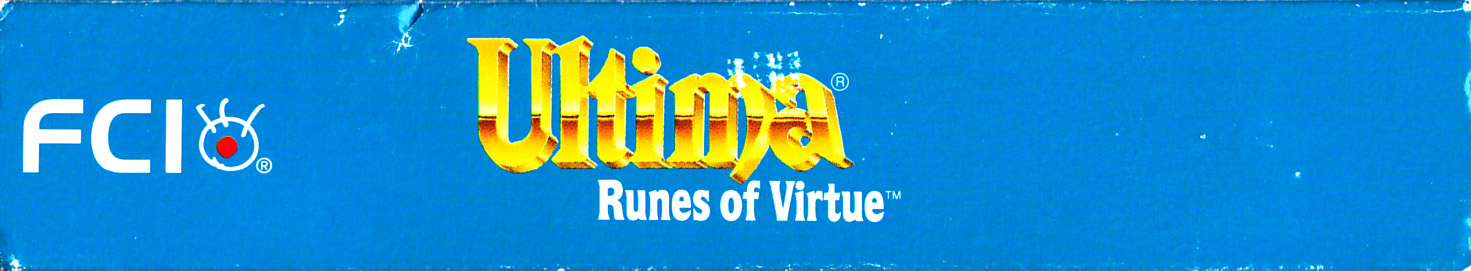 Ultima Runes of Virtue USA Box top