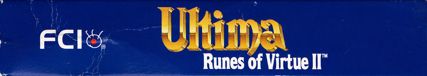 Ultima Runes of Virtue II USA Box top