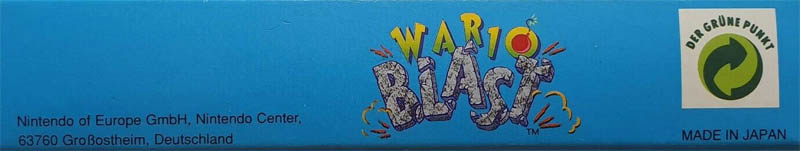 Wario Blast Featuring Bomberman! NOE Box top