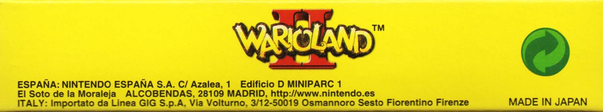 Wario Land II NEAI Box top