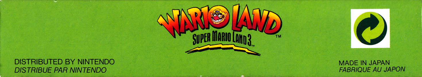 Wario Land: Super Mario Land 3 FAH Box top