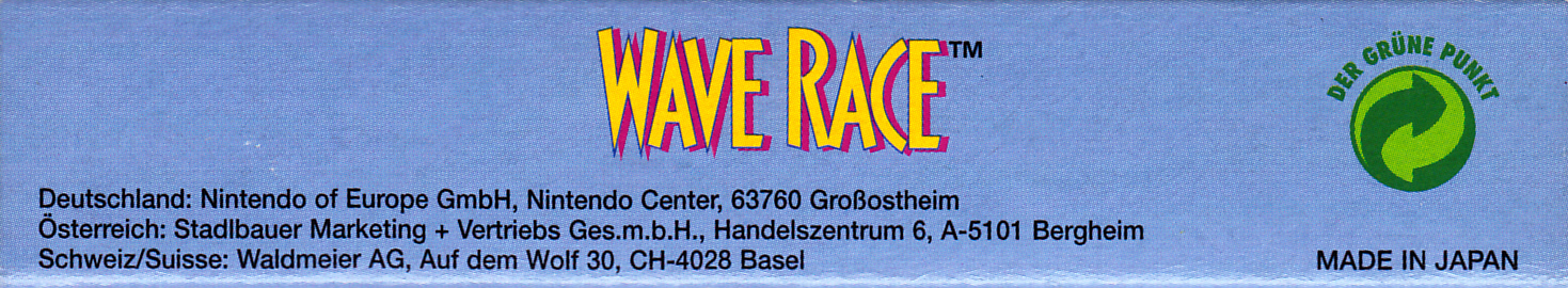 Wave Race NNOE Box top