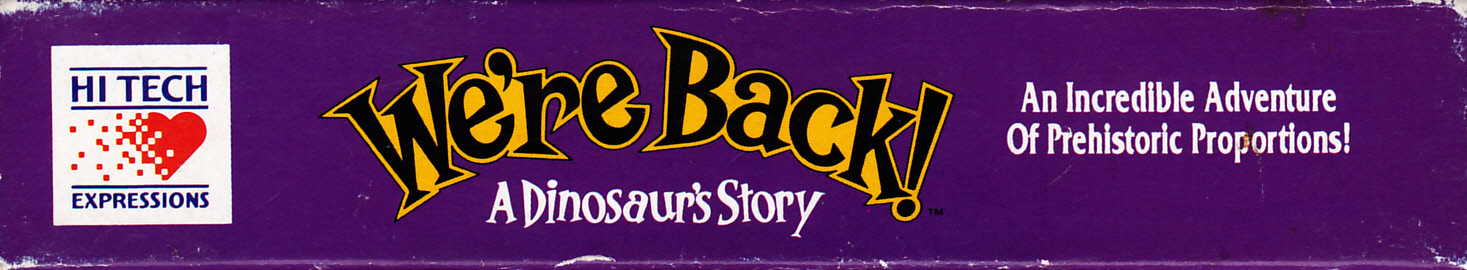 We're Back!: a Dinosaurs Story USA Box top