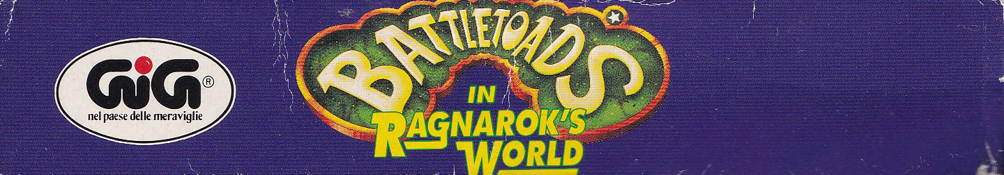 Battletoads in Ragnarok's World ITA-1 Box top