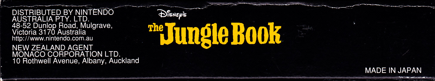 Jungle Book (Disney’s the) AUS Box top