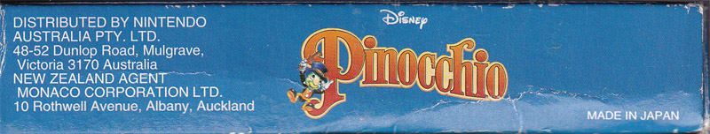 Pinocchio AUS Box top