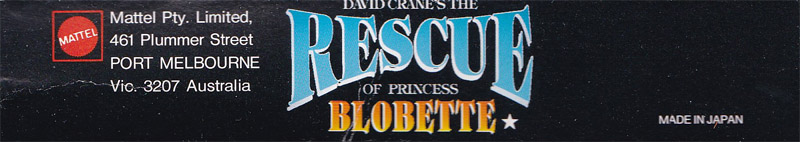 Rescue of Princess Blobette (David Crane's the) AUS Box top