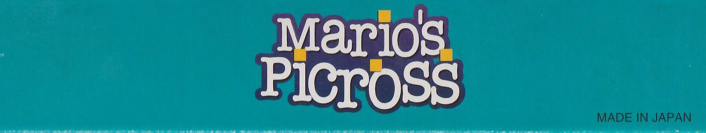 Mario's Picross GPS Box top