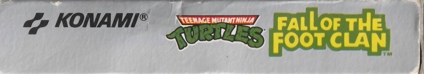 Teenage Mutant Ninja Turtles Fall of the Foot Clan AUS Box top