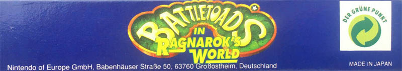 Battletoads in Ragnarok's World NOE Box top