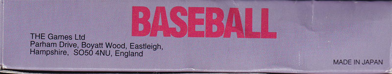 Baseball UKV Box top