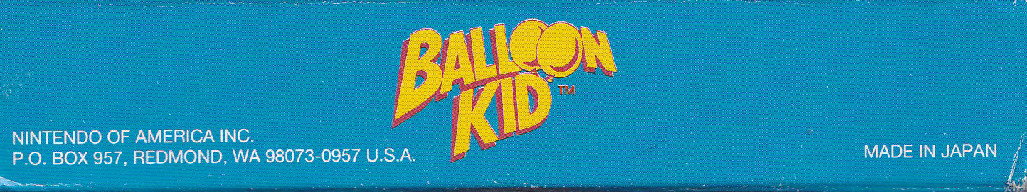 Balloon Kid USA Box top