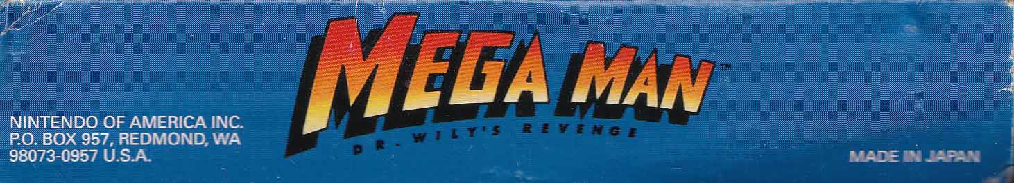 Mega Man Dr. Wily's Revenge USA-1 Box top