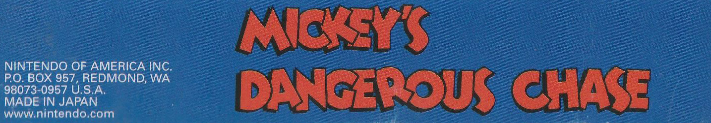 Mickey's Dangerous Chase USA-2 Box top