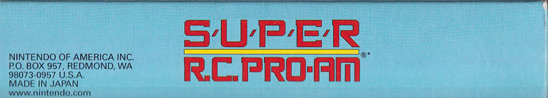 Super R.C. Pro-Am USA-1 Box top