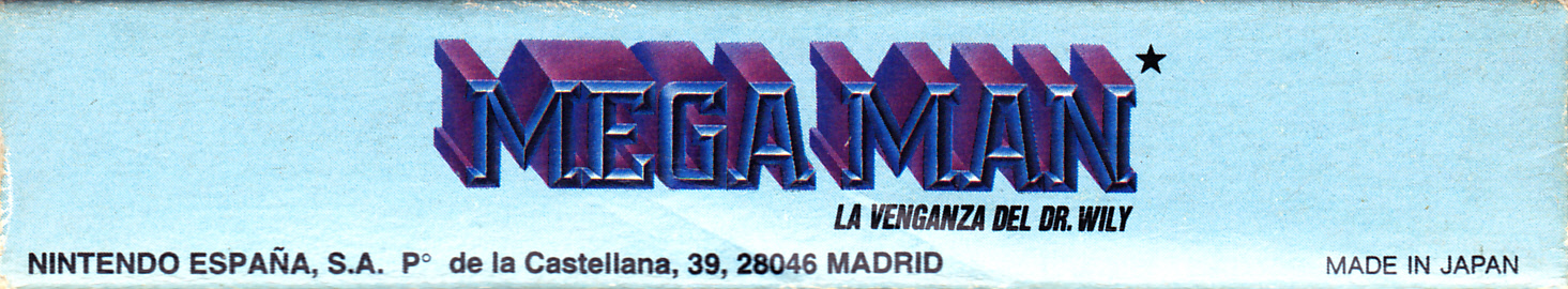 Mega Man la Venganza del Dr. Wily ESP-2 Box top