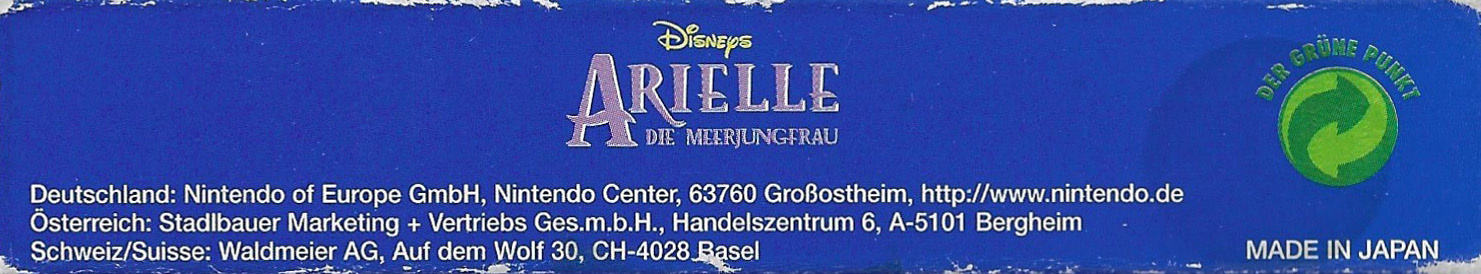 Little Mermaid Arielle die Meerjungfrau (Disney’s the) NNOE Box top